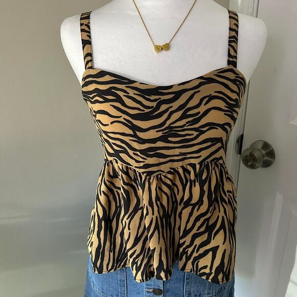 Y2k zebra print cami top - Picture 2 of 4
